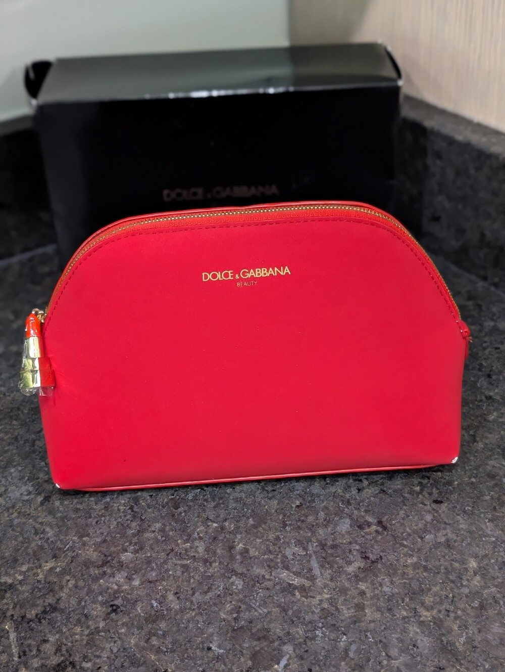 Dolce & Gabbana Red Cosmetic Pouch